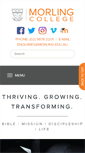 Mobile Screenshot of morlingcollege.com